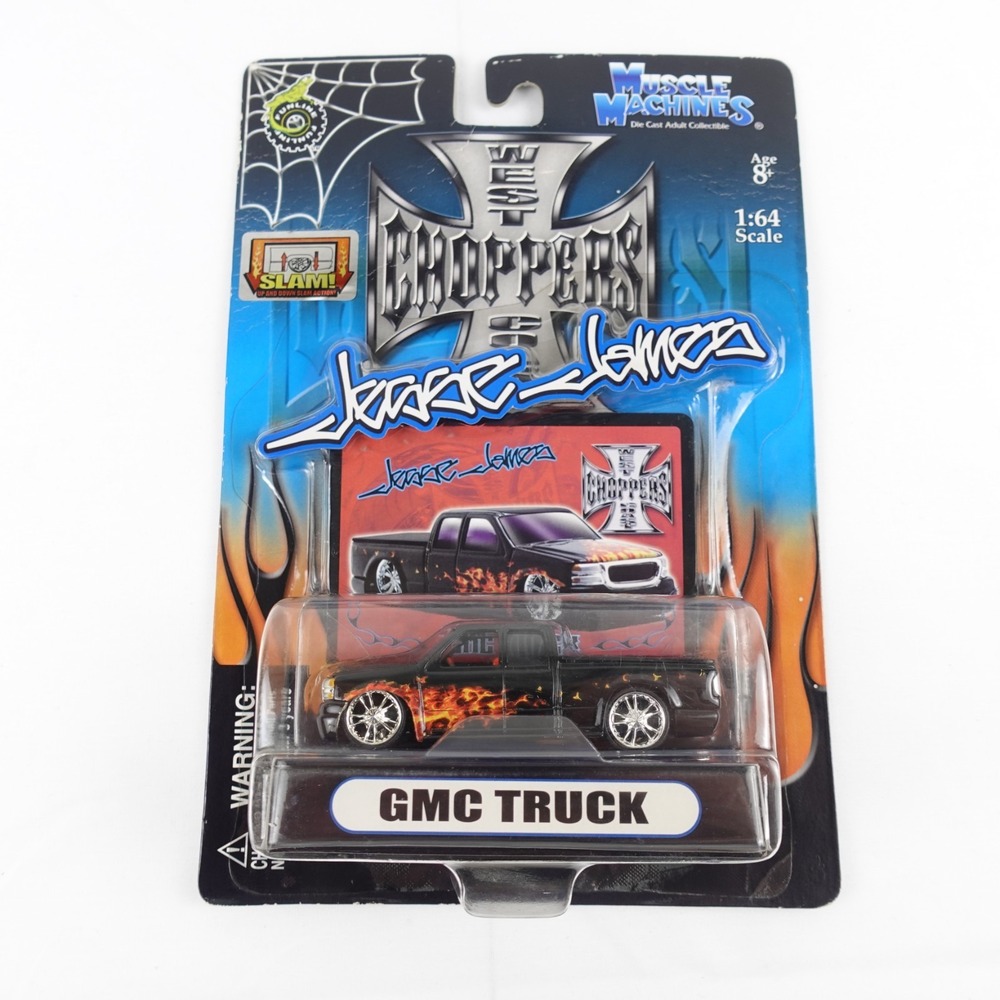 Muscle Machines Jesse James West Coast Choppers GMC Truck  Black 1:64 Scale